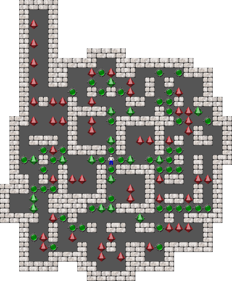 Sokoban Mass Remodel level 1677